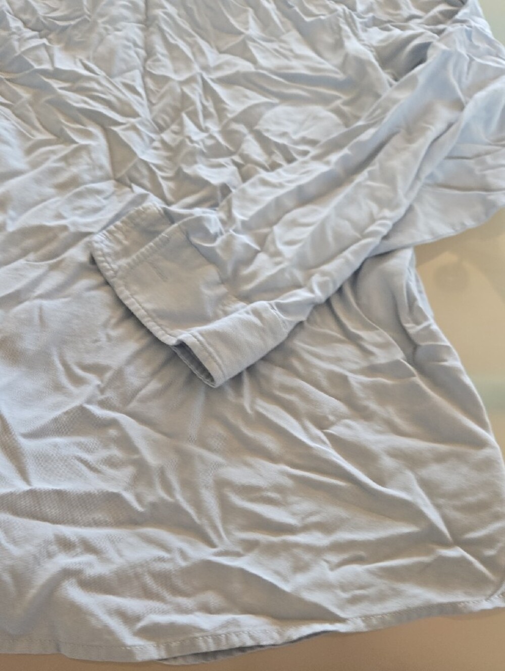 Orvis Light Blue Button-Front Blouse - Picture 9 of 12
